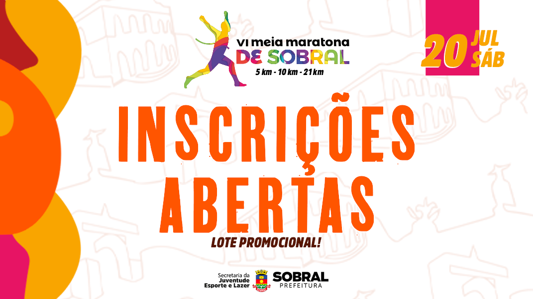 Prefeitura abre inscrições para VI Meia Maratona de Sobral nesta segunda-feir...