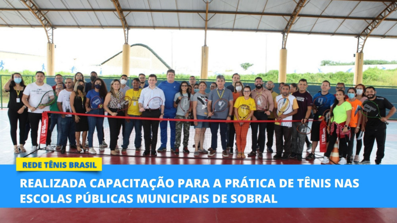 Realizada capacitação para a prática de tênis nas escolas municipais de Sobral
